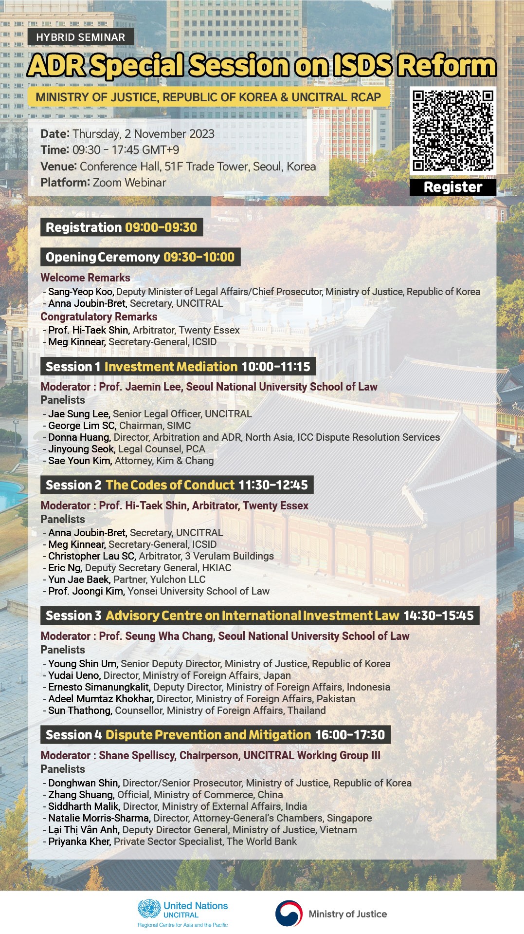 [SIMC Partner Event] ADR Special Session on ISDS Reform