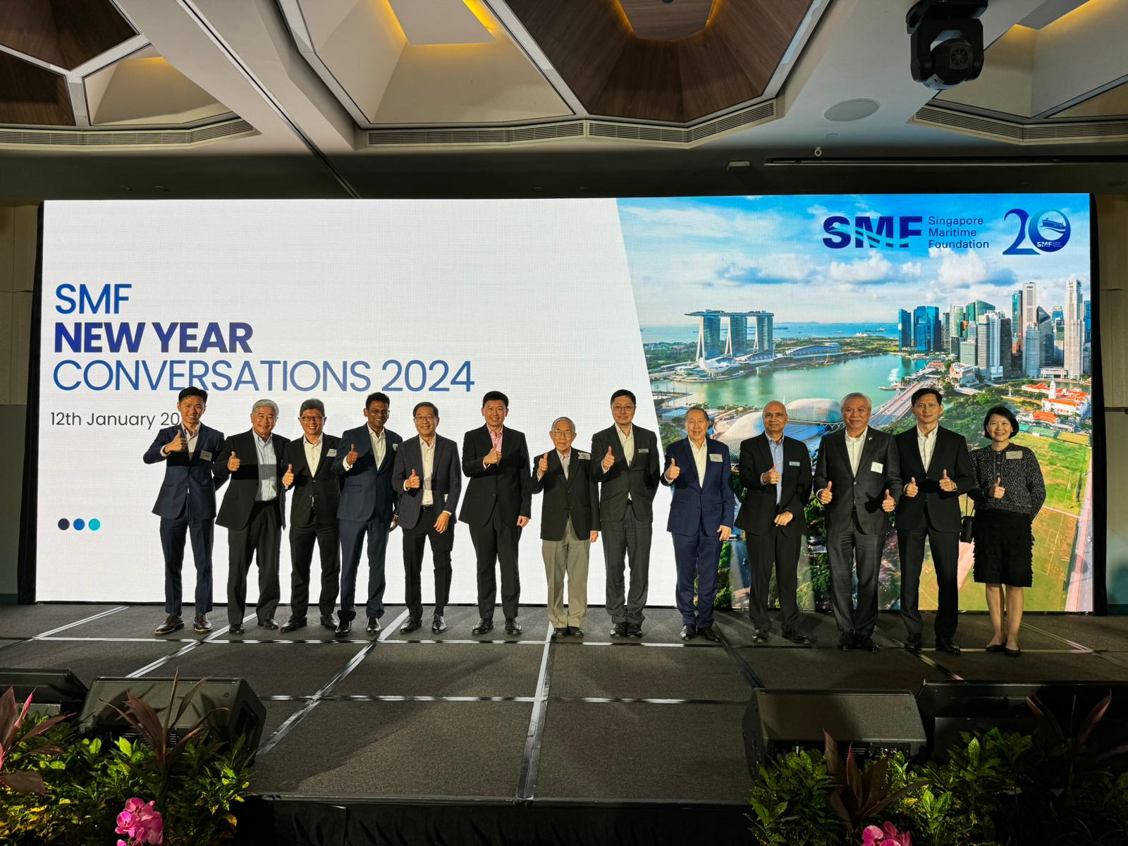 Some members of the Panel sharing stage with teams at SCMA and SIMC